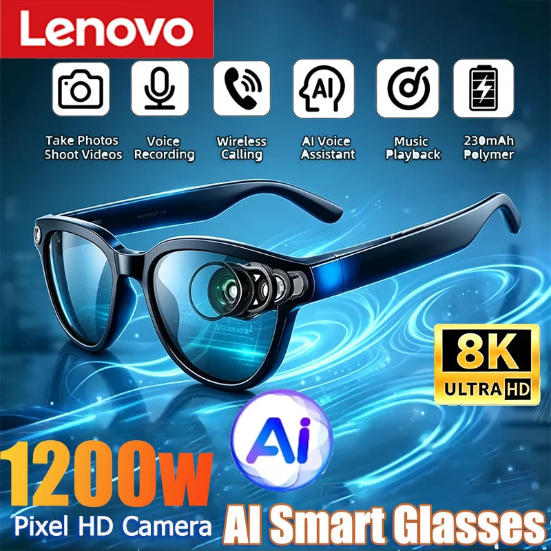 Nuvora 2026 Lenovo 8K Smart Ai Glasses Control — Nuvora