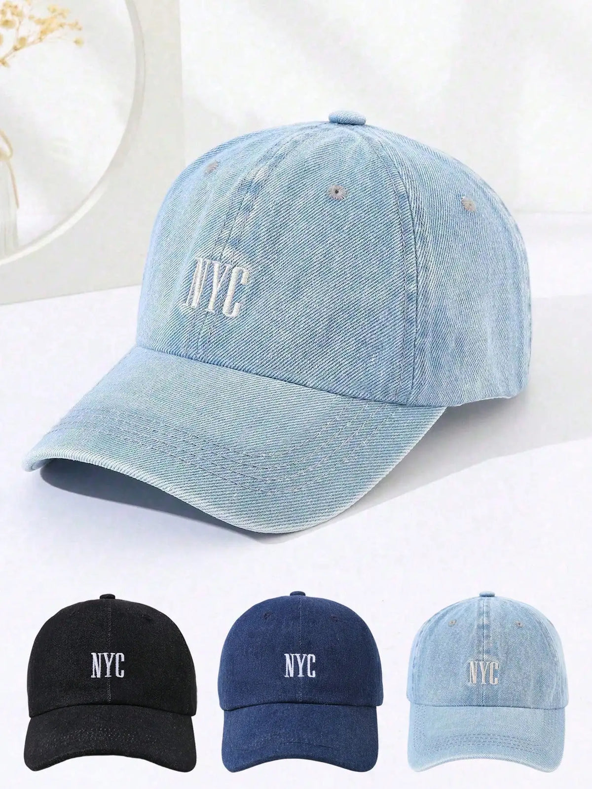 York Embroidered Baseball Cap Adjustable — Swuffy