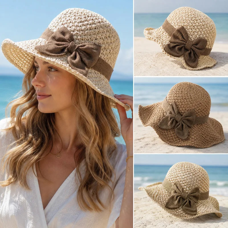 Summer Straw Hat Foldable Wide — Swuffy