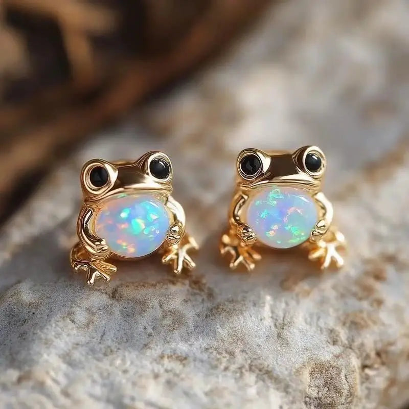 Little Frog Animals Stud Earrings — Swuffy