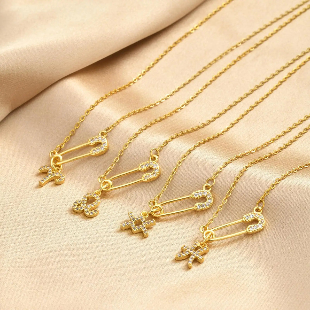 Zodiac Necklace Gold Plated Stainless — Swuffy