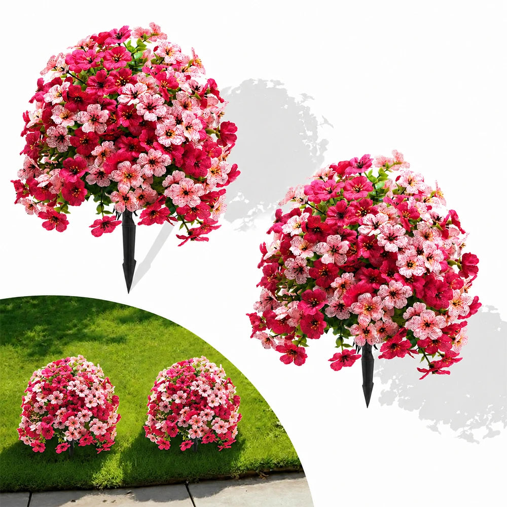 Artificial Topiary Ball Flowers Outdoors — Swuffy