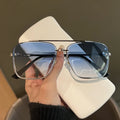 Square Sunglasses Metal Frame Eyeglasses — Swuffy