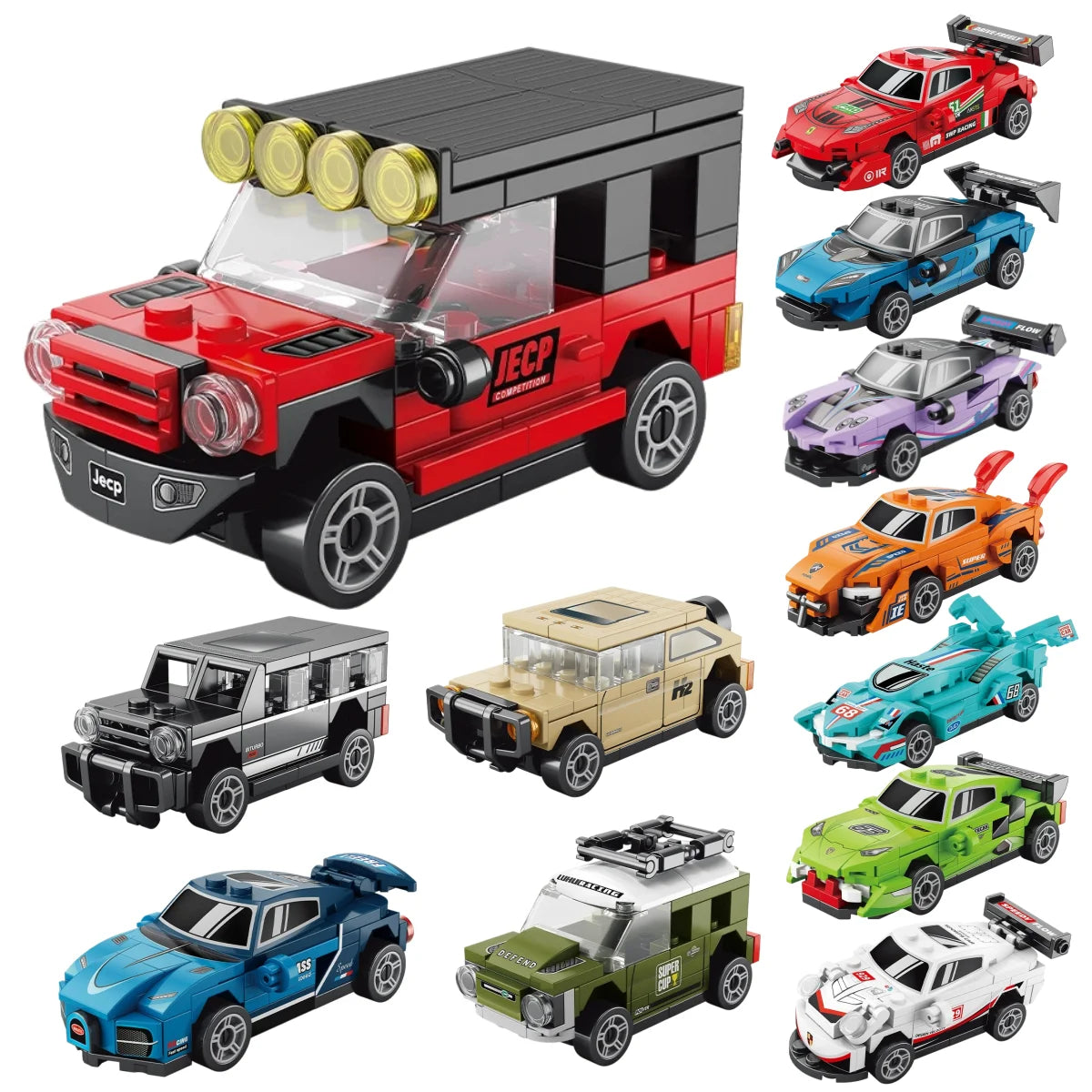 Four Grid Racers Speed Vehicle — Swuffy