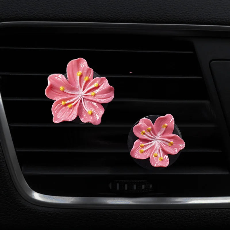 Peach Blossom Daisy Car Air — Swuffy