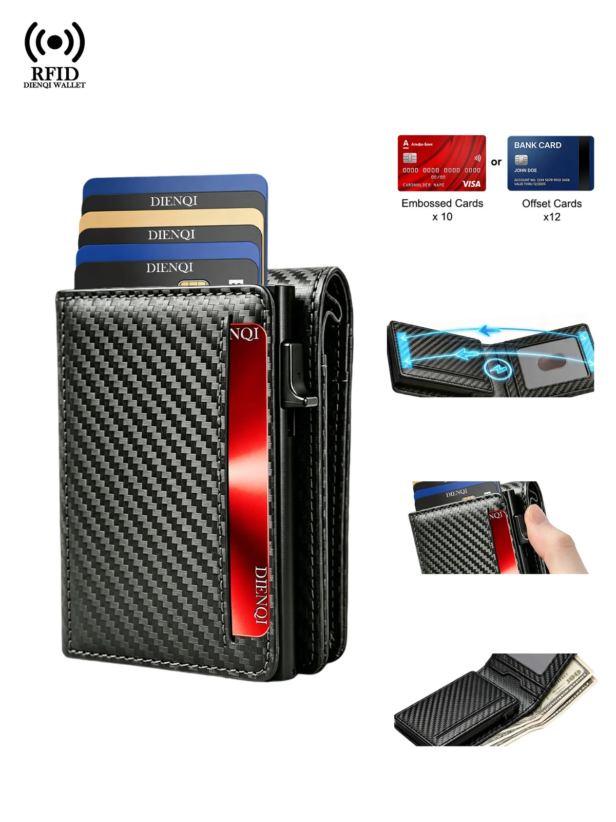 Magnetic Minimalist Rfid Smart Wallets — Swuffy