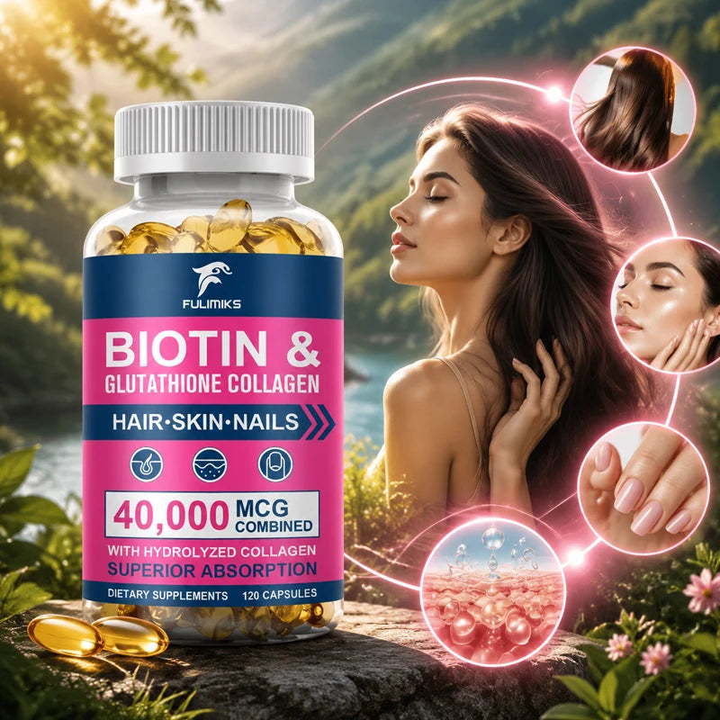 Biotin Combined Capsules Collagen Glutathione — Swuffy