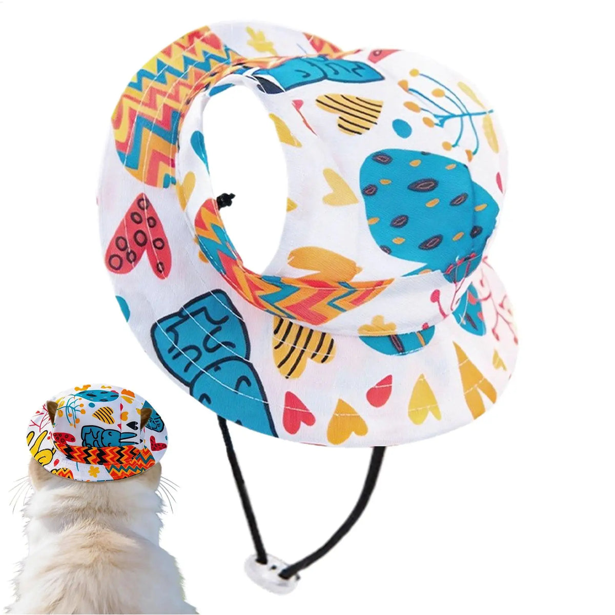 Adjustable Dog Hat Print Caps — Swuffy