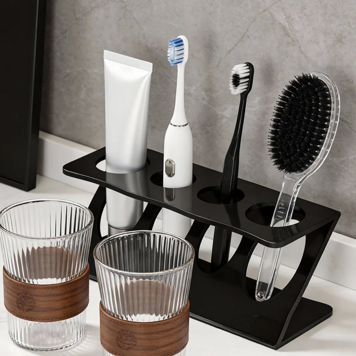 Toothbrush Holder Stand Bathroom Ventilated — Swuffy
