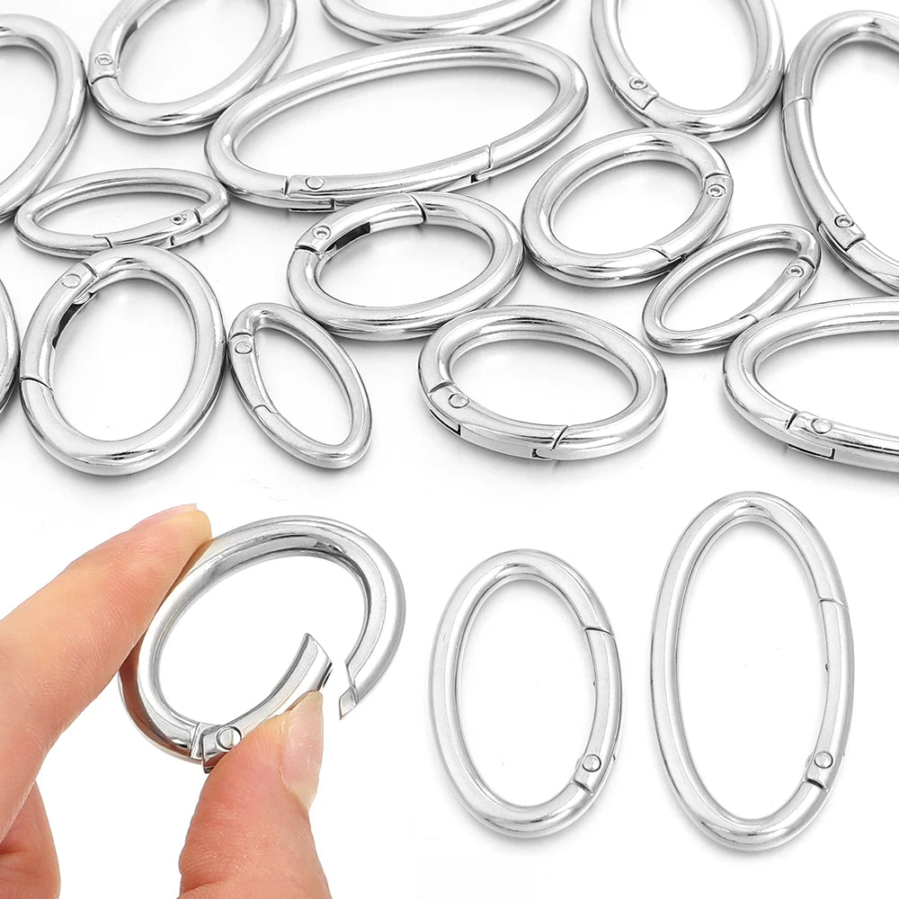 Metal Oval Open Spring Ring — Swuffy