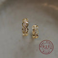 Sterling Silver Huggie Hoop Earrings — Swuffy
