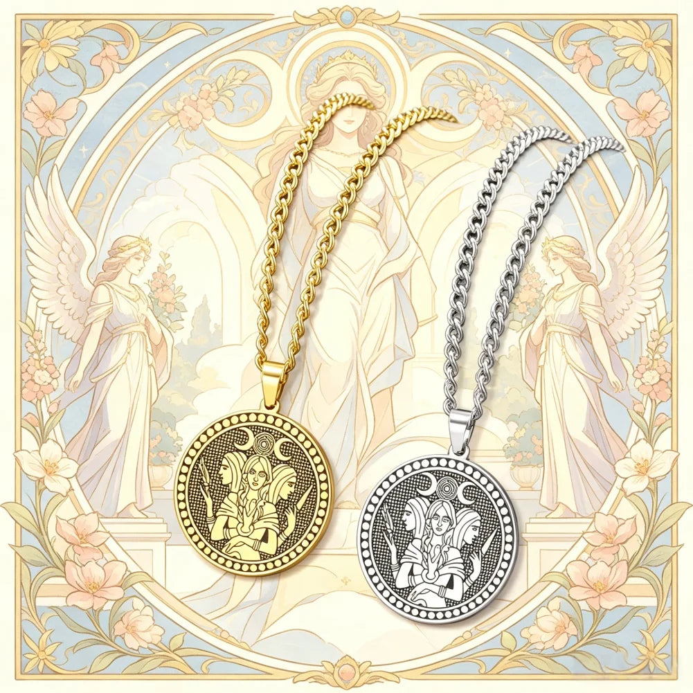 Triple Moon Goddess Hecate Pendant — Swuffy