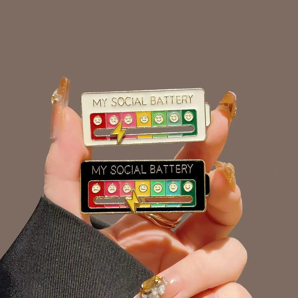 Mood Expression Enamel Pins — Swuffy