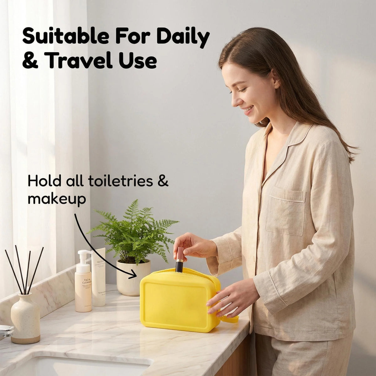 Silicone Travel Makeup Pouch Wear — Swuffy