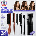 Bristle Hair Brush Wooden Handle — Swuffy