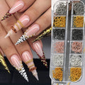 Grids Metal Nail Art Chains — Swuffy