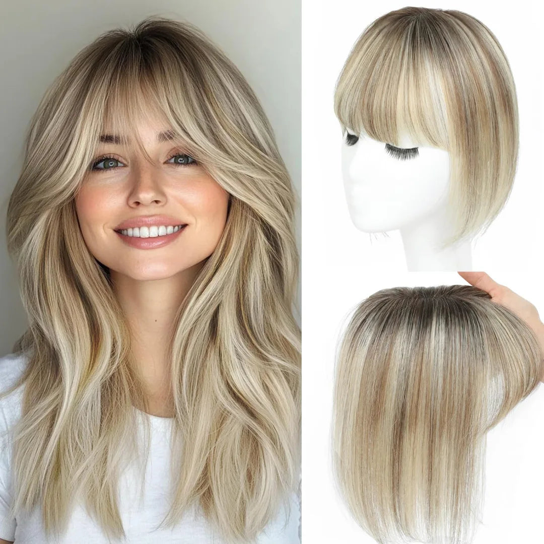 Synthetic Long Straight Topper Hair — Swuffy