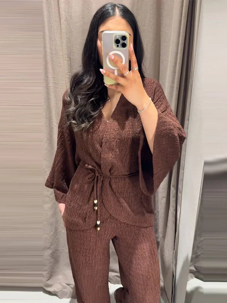 Tie-Front Two-Piece Set — Swuffy