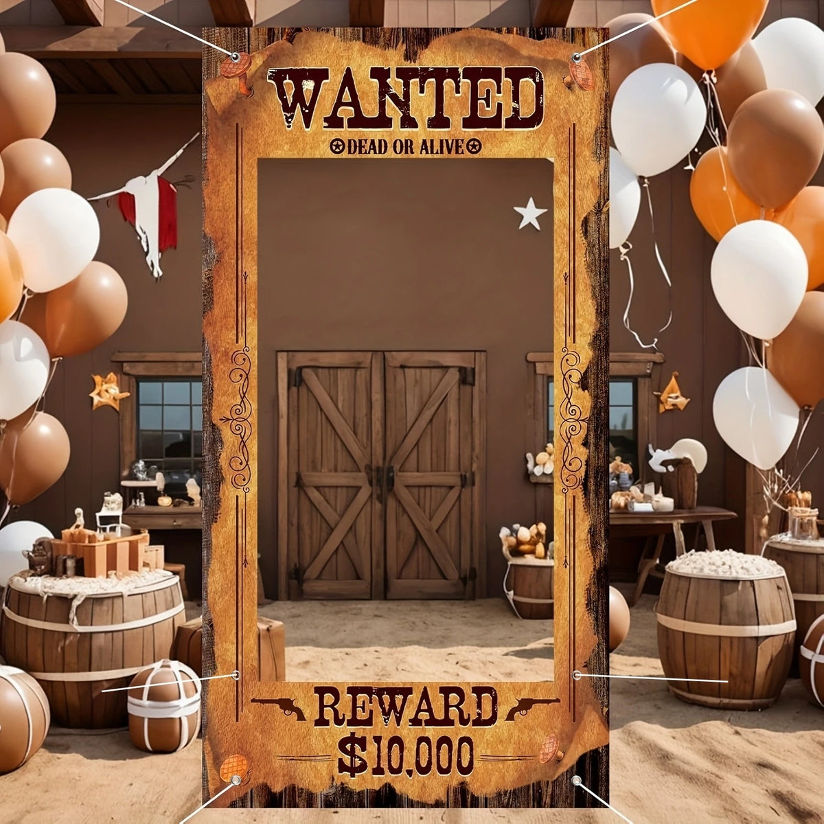 Western Party Photo Backdrop — Swuffy