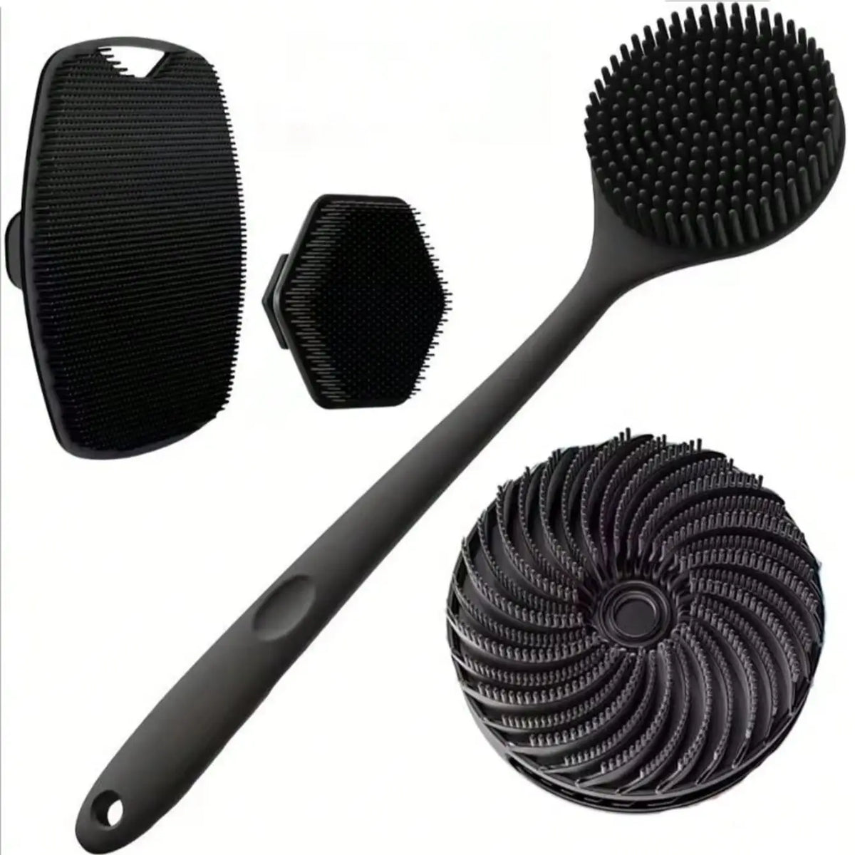 Long Handled Silicone Bath Brush — Swuffy