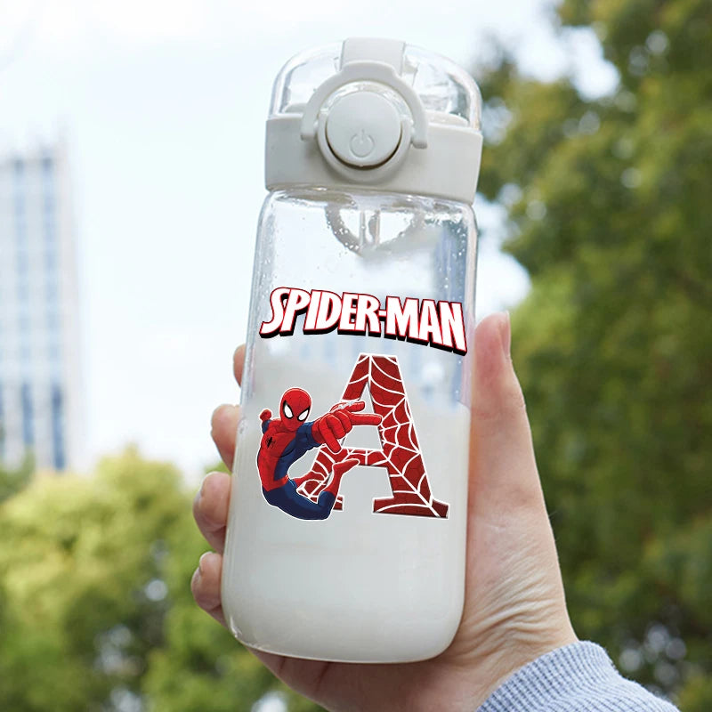 Spiderman Water Bottle Straw Cartoon — Swuffy