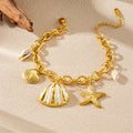Stainless Steel Golden Shell Starfish — Swuffy