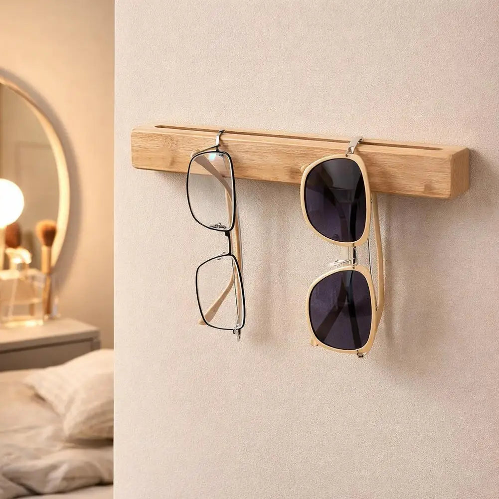 Wall Mounted Sunglasses Organizer Wooden — Swuffy