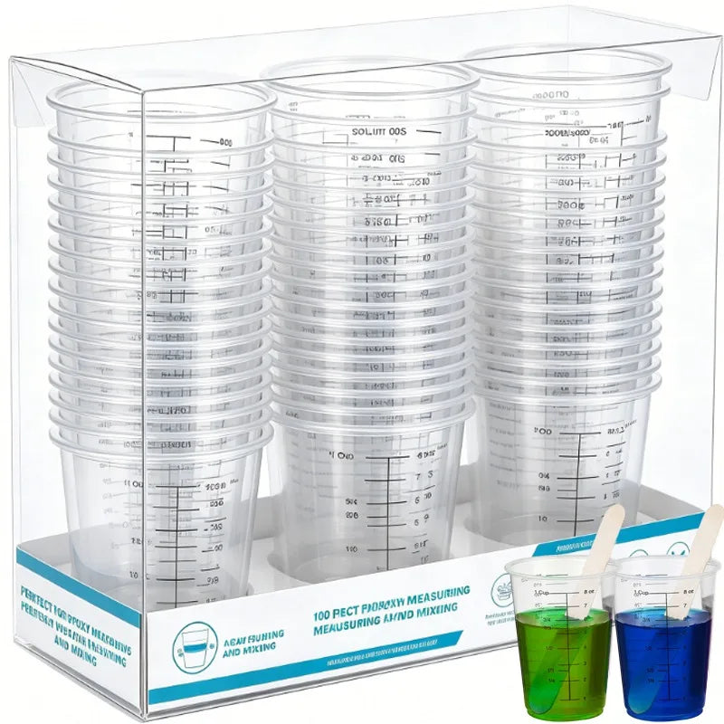 Disposable Measuring Cups Plastic Mixing — Swuffy