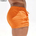 Incerun Shorts Solid Drawstring Joggers — Swuffy