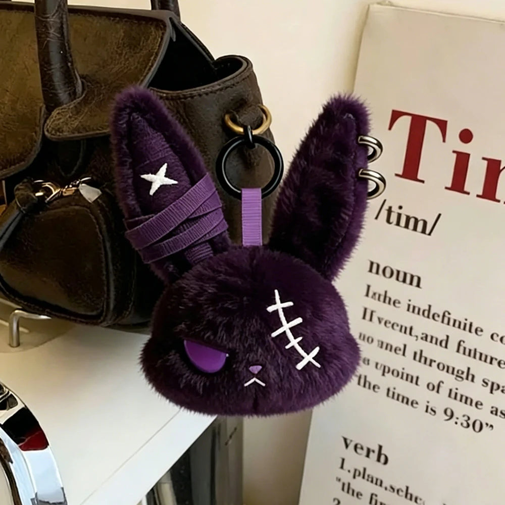 Gothic Bunny Plush Keychain Rabbitbag — Swuffy