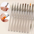Gray Nail Art Brushes Nail — Swuffy