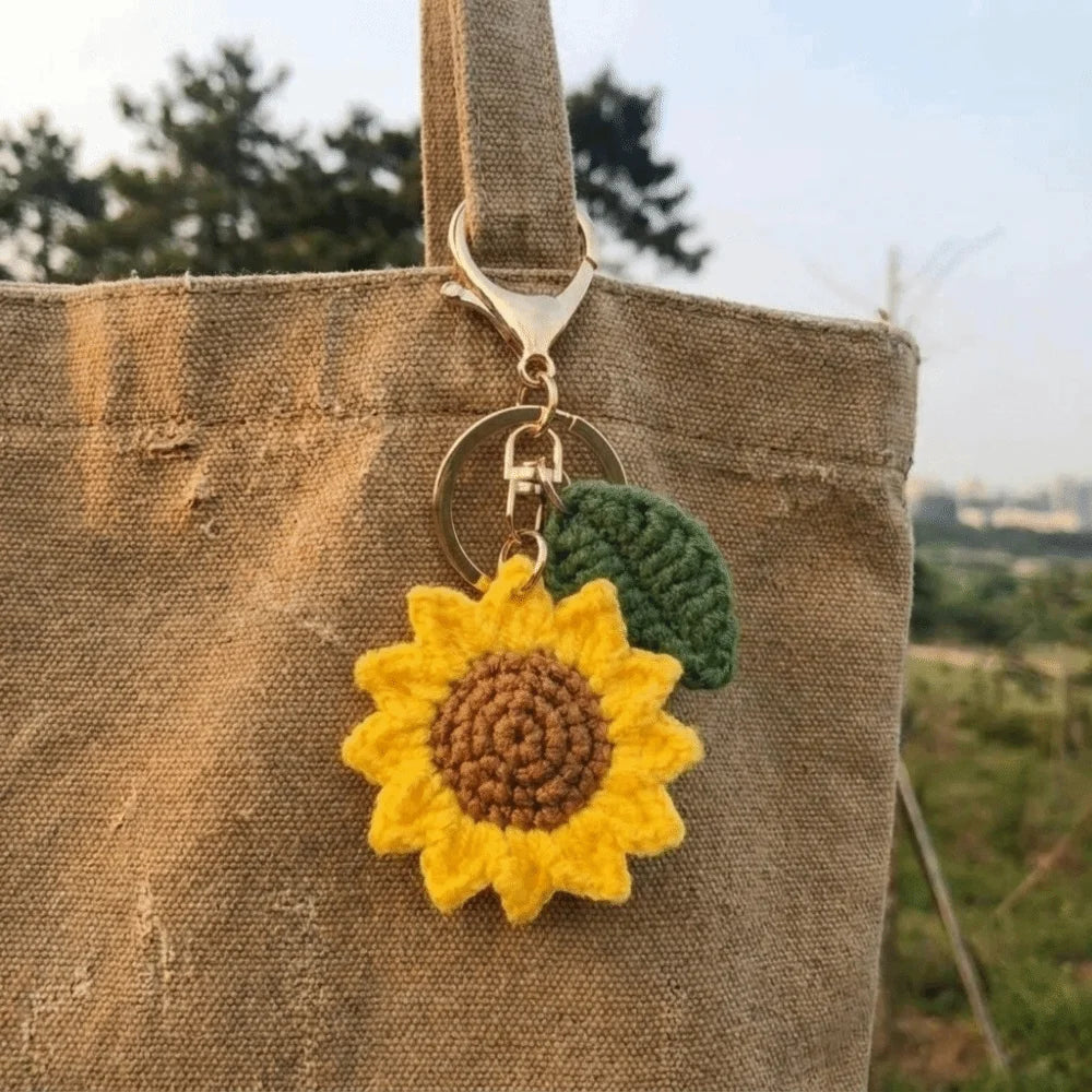Fabric Crochet Sunflower Pendant Rope — Swuffy