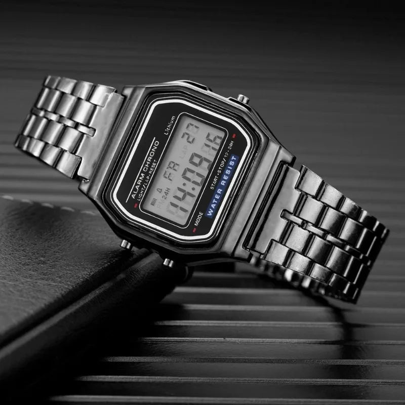 LED Digital Watch Stainless Steel — Swuffy