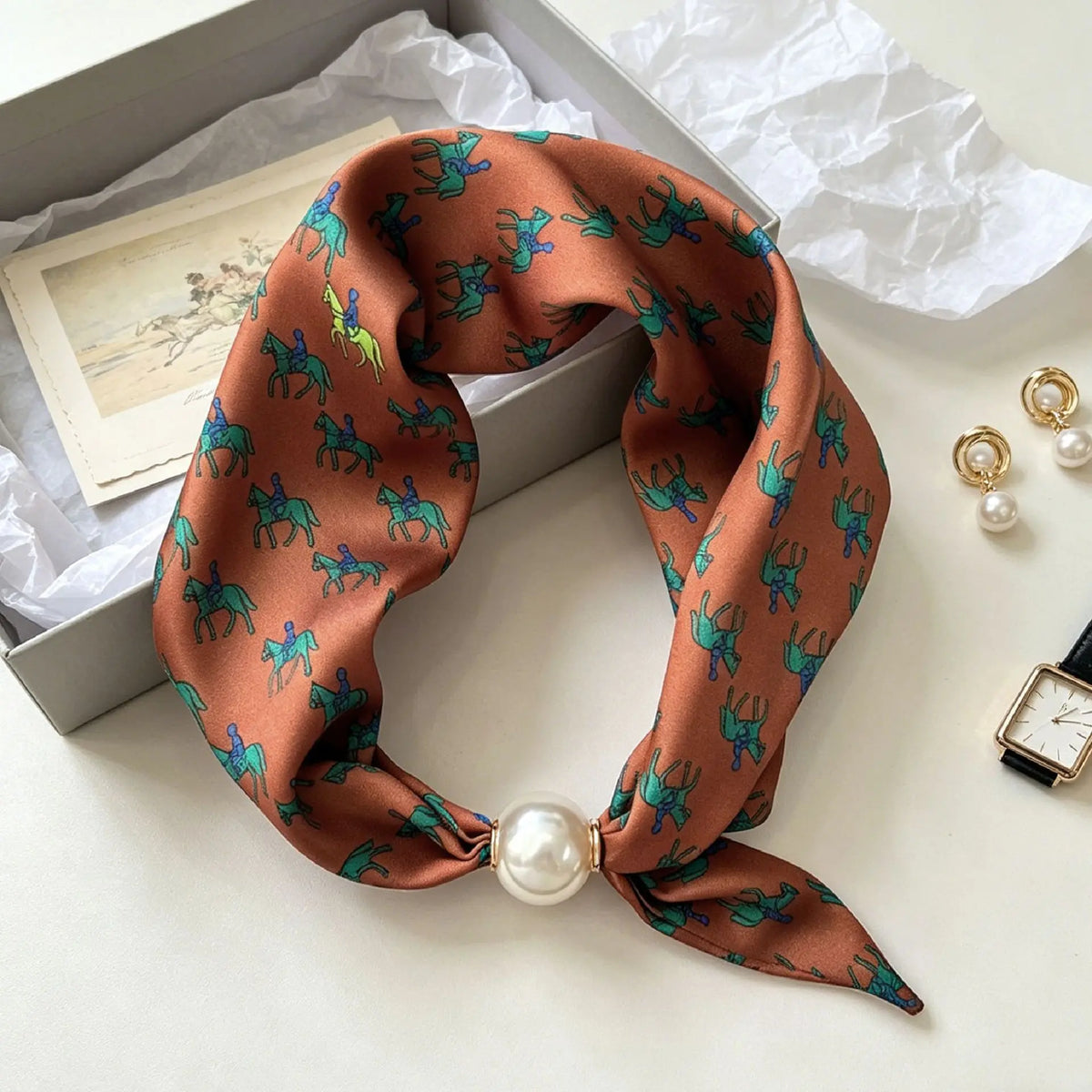 Knight Pearl Magnetic Scarf Summer — Swuffy