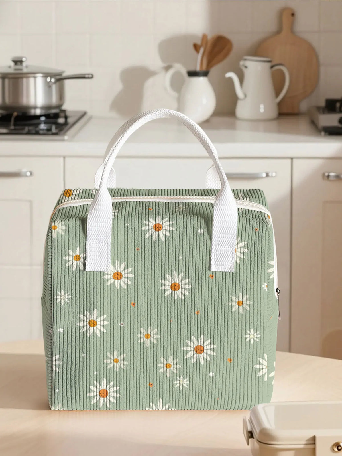 Corduroy Large Capacity Insulated Lunch — Swuffy