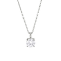 Pvd Plated Zircon Pendant Necklace — Swuffy
