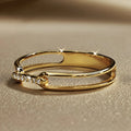 Huitan Charming Rings Elegant Gold — Swuffy