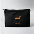 Dachshund Dog Print Makeup Bag — Swuffy