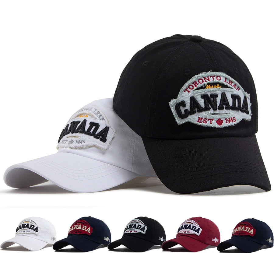 Canada Embroidery Patchwork Baseball Cap — Swuffy