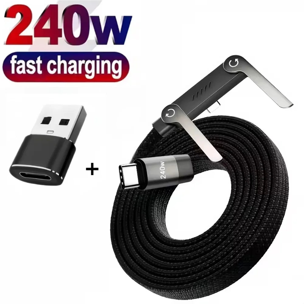 Foldable Charging Cable Integrated Stand — Swuffy