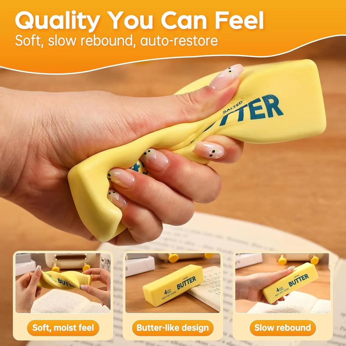 Butter Squishy Slow Rising Stress — Swuffy