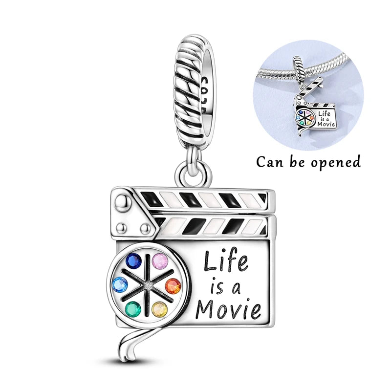 Sterling Silver Charms Bead Zircon — Swuffy