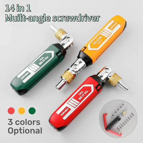 Nuvora 14 In Multi-Function Rotary Ratchet Screwdriver Set — Nuvora