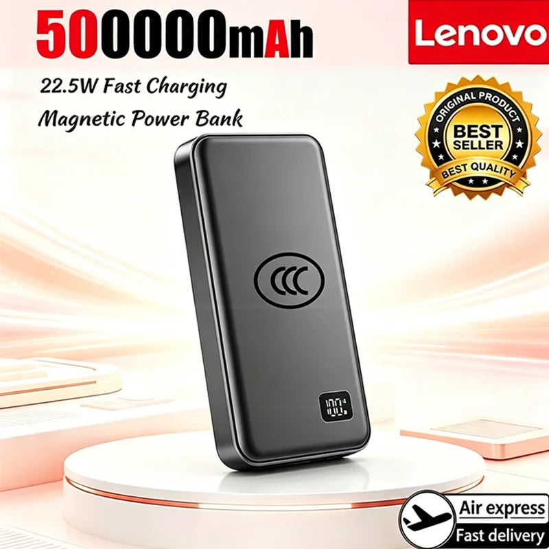 Nuvora Lenovo 50000Mah Magsafe Magnetic Wireless Power Bank — Nuvora