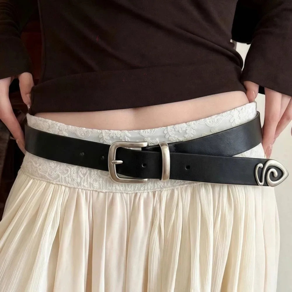 Retro Buckle Belt Simple Versatile — Swuffy