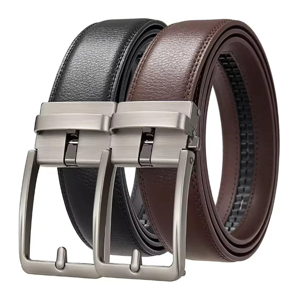 Designer Leather Belt Business Waistband — Swuffy