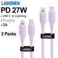 Pink Silicone USB Lightning Cable — Swuffy