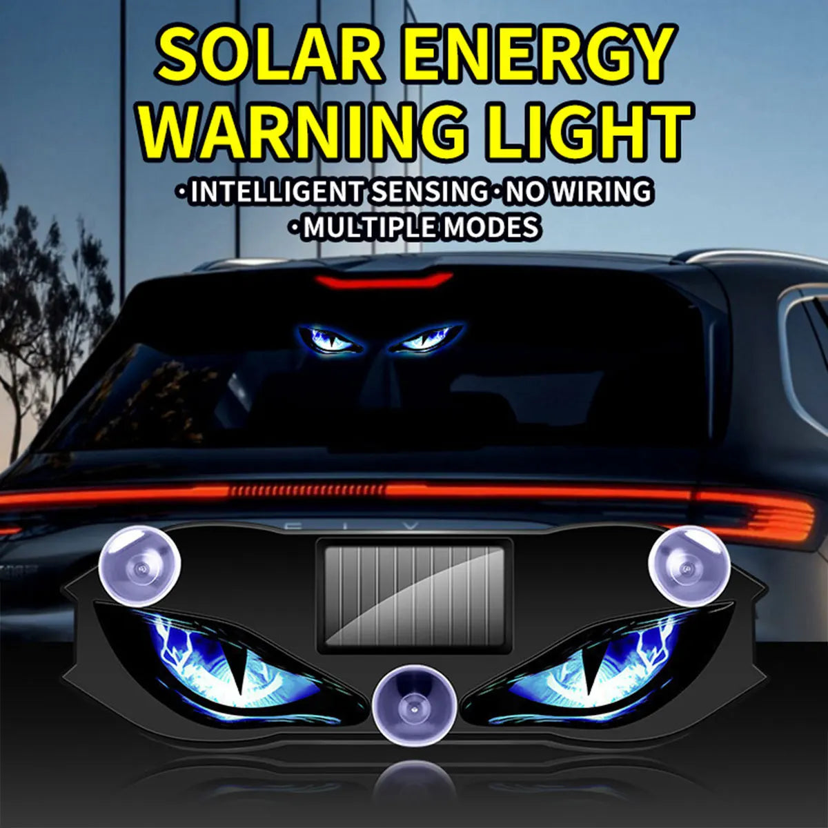 Solar Powered Car Neon Light — Swuffy