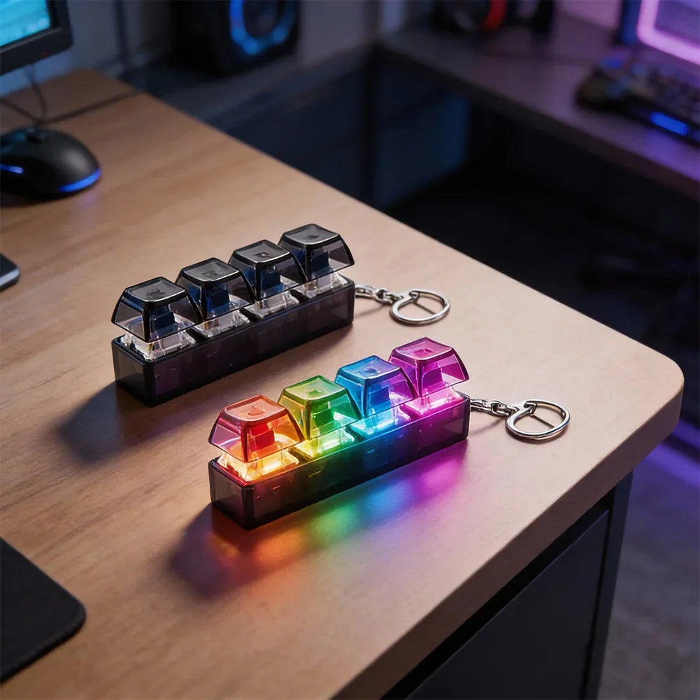 Button Fingertip Keyboard Keychain RGB — Swuffy