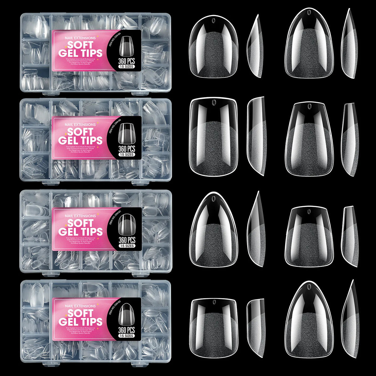 Nail Tips Short Almond Short — Swuffy